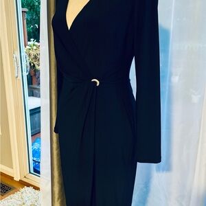 Lauren Ralph Lauren Black Long Sleeve Dress